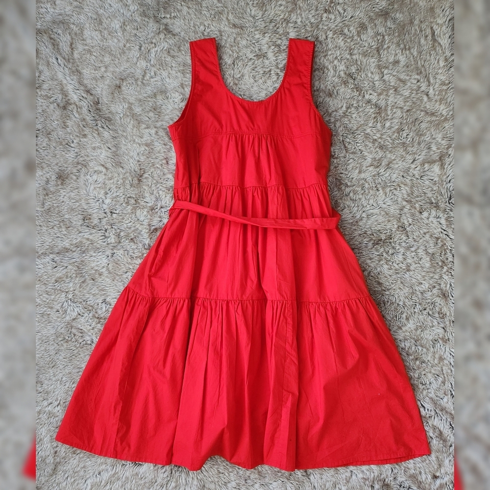 Anthropologie Roller Rabbit Coley Dress In Scarlet Red Women's Size‎ XL - Picture 2 of 11